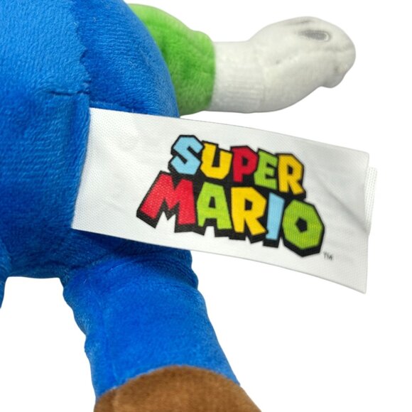 Super Mario Luigi Plush Toy 9 Inch Nintendo 2023 Embroidered Eyes - Picture 4 of 6